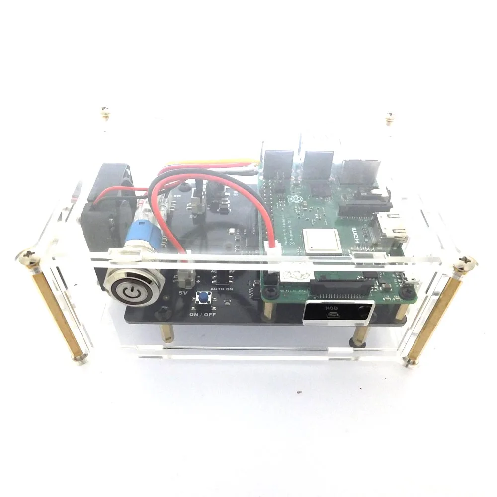  Raspberry Pi X820 V3.0 SSD & HDD SATA Lagerung Bord mit Metall Fall Kit x820 Bord + Gehäuse + Power