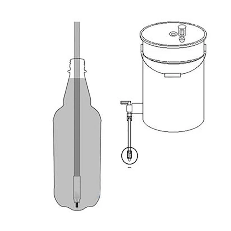 13,7 дюймов Длина подпружиненная пивная бутылка наполнитель для домашнего пивоварения из нержавеющей стали для розлива вина