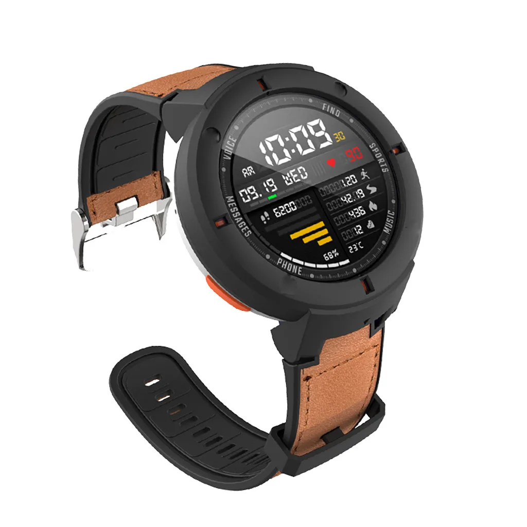 Смарт часы ремешок для Amazfit Verge Xiaomi Huami 3 lite силиконовый ремешок замена Браслет и чехол SIKAI защитный чехол для ПК