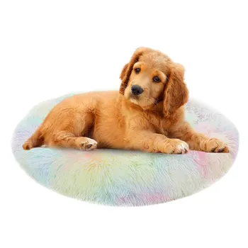 

Pet cat litter dog bed plush donut hug round kennel super comfortable soft washable cat and dog cushion bed warm winter pet supp