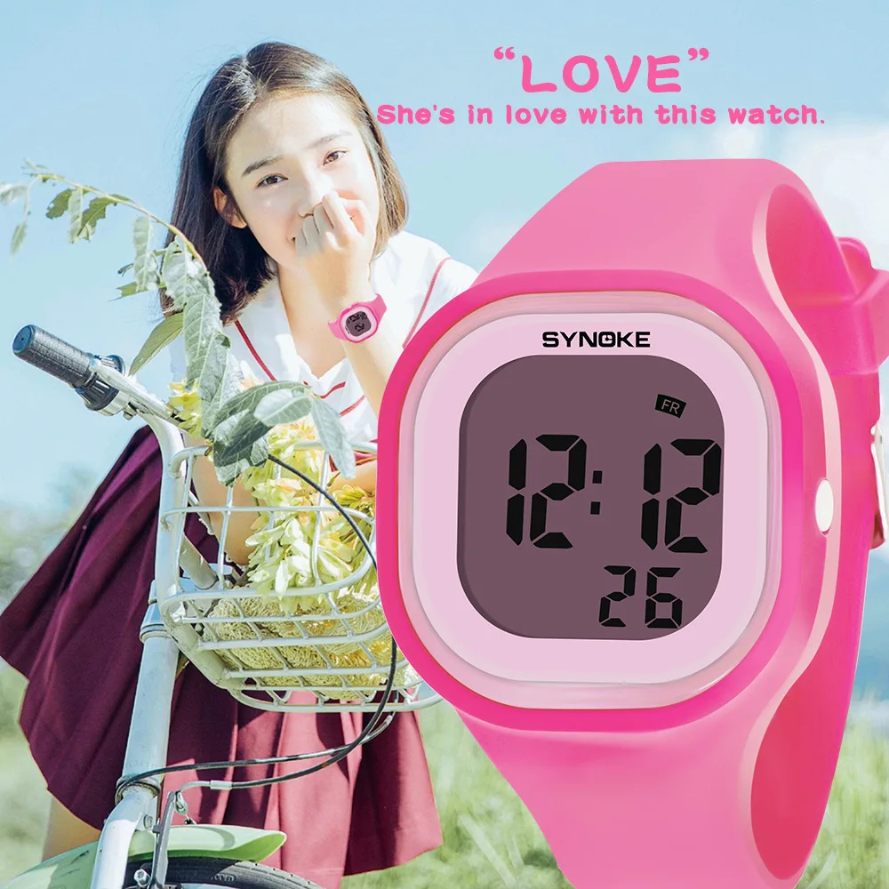 

Hot Selling Electronic Watch Multi-functional Waterproof Colorful Night Light Students Couples Sports Students Electronic Watch