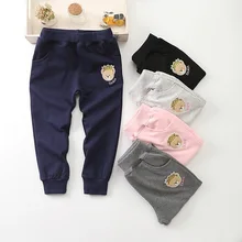 Детская одежда; г.; весенние Трикотажные повседневные брюки с петельным ворсом для девочек; детские брюки; Лидер продаж