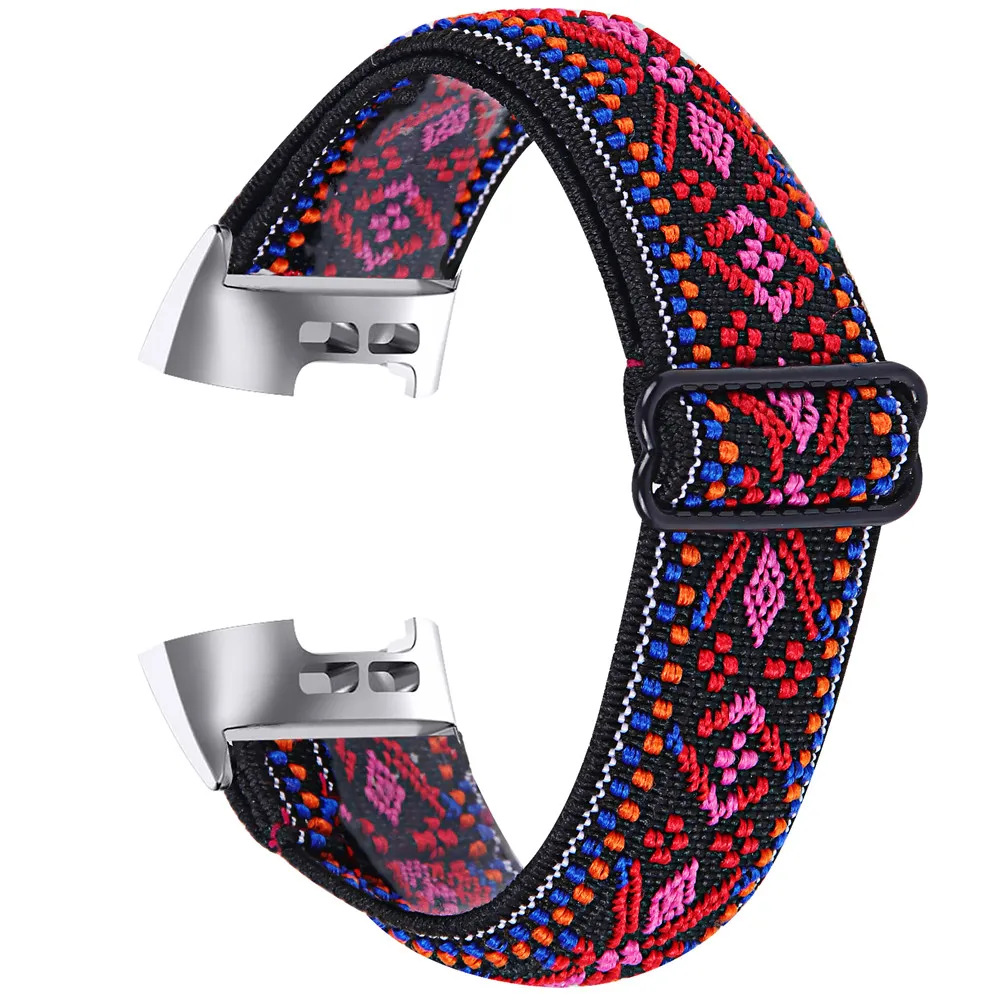 Essidi Elastic Band For Fitbit Charge 5 4 3 2 Sports Fabric Bracelet Strap Loop For Fitbit Charge 3 4 SE Watch Wrist Band Correa