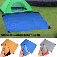 1 шт. 1 м* 1,4 м Водонепроницаемая пляжная подстилка открытый портативный коврик для пикника и похода наземный коврик матрас Открытый коврик для кемпинга пикника одеяло