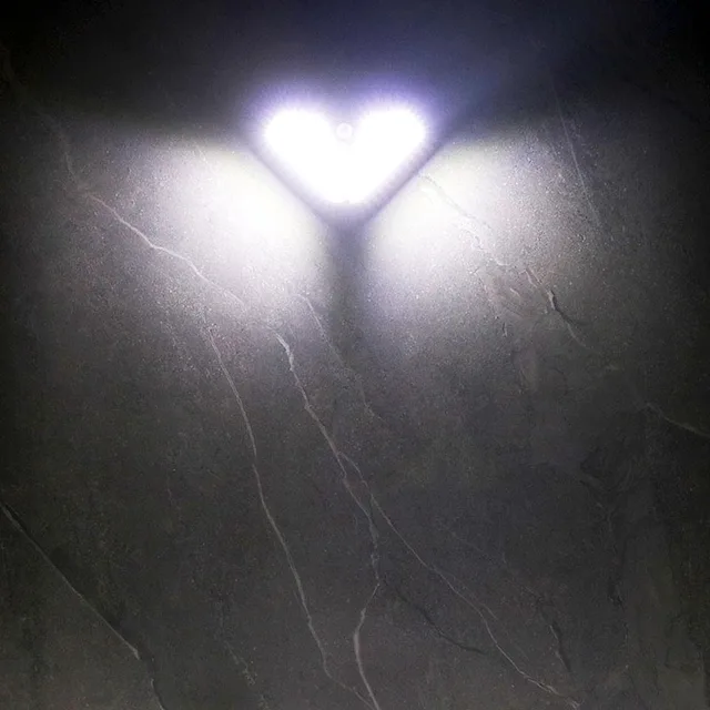 2Side 102Led Pir Mozgásérzékelő Napenergia Utcai Lámpa 3 Világítási Módok Udvari Út Otthon Kerti Indukciós Falfény - Image 5