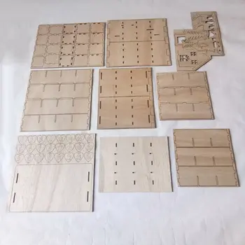 

1PC Wood Heart Christmas Advent Calendar House Xmas Deer Decor DIY Jewelry Box Natural Crafts Supplies Wedding Ornaments 634E