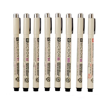 

1PcSakura Pigma Micron Pen Neelde Soft Brush Sketch Drawing Pen lot 005 01 02 03 04 05 08 1.0 Brush Art Markers Writing Supplies