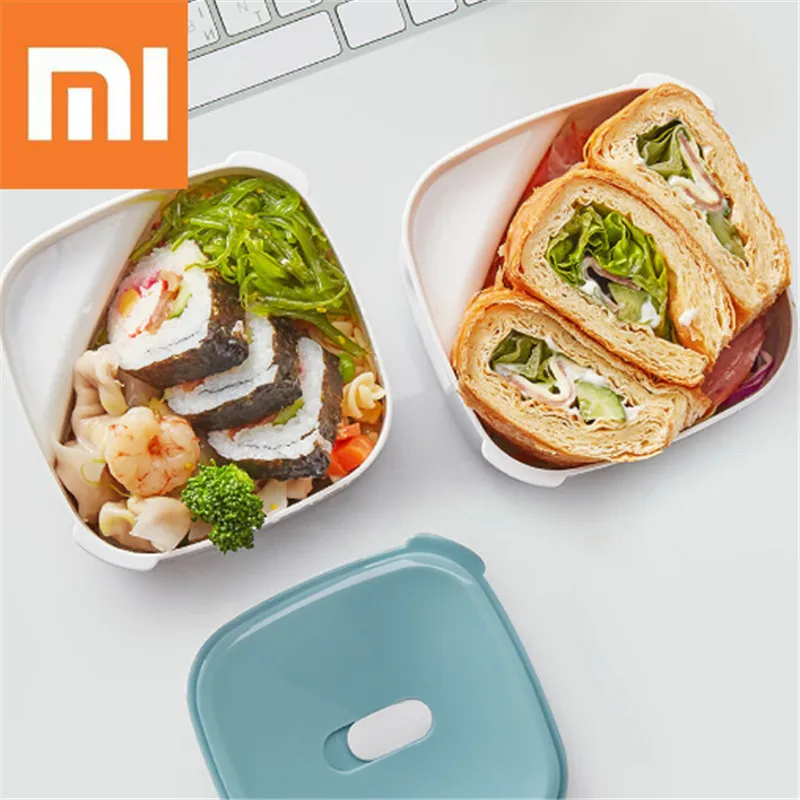 Для Xiaomi 920 мл второй этаж Ланч-бокс бентический контейнер для еды пластиковый Pp шкаф для хранения еды в микроволновой печи