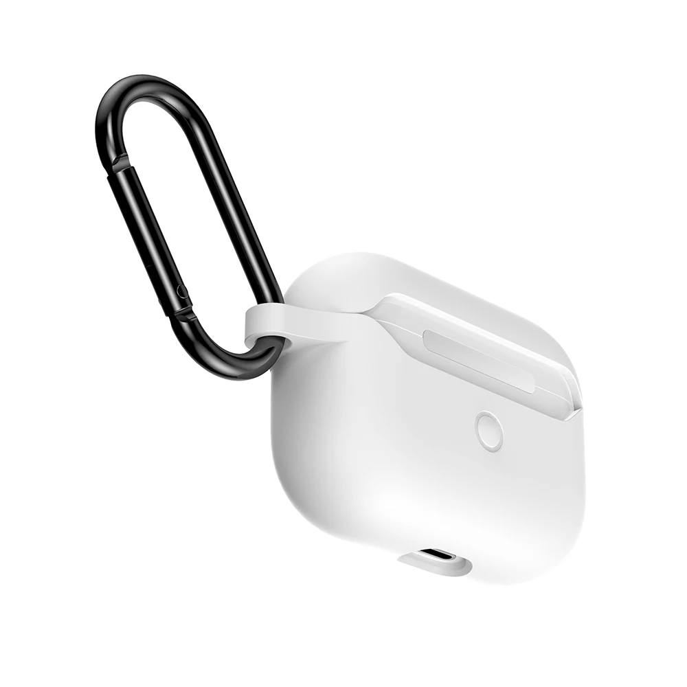 Мягкий удобный жидкий силиконовый чехол для Apple Airpods Pro беспроводные Bluetooth