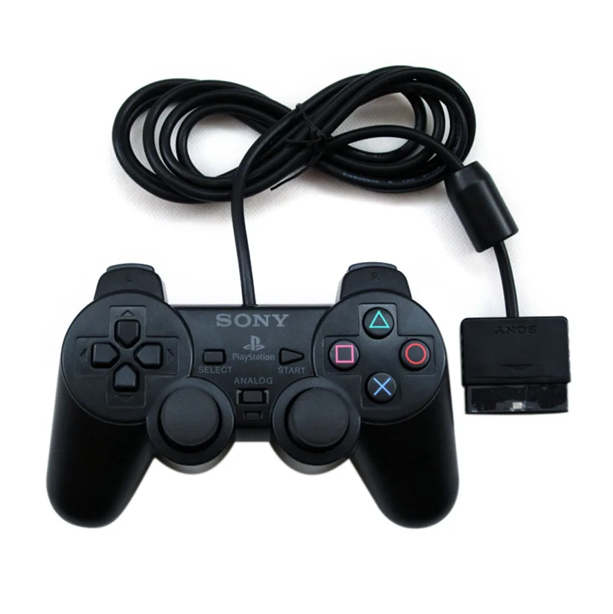 

PS2 Handle PS2 Cable Dual Vibration Handle PS2 Binding Handle ABS High Quality Case Non-Matte Material