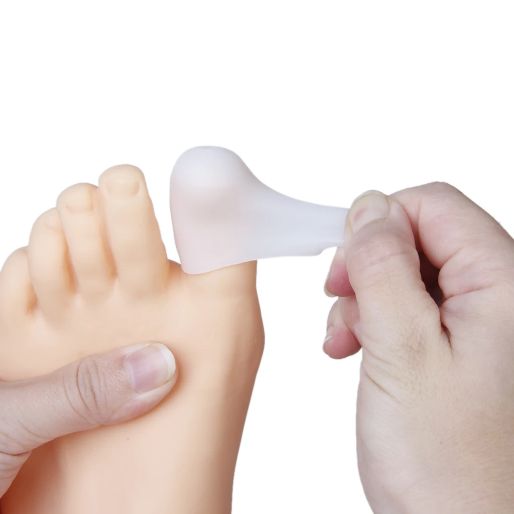 1 Pair Silicone Gel Big Toe Tubes Sleeve Protectors for Corns, Blisters, Hammertoes