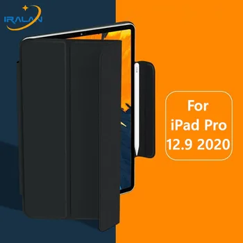 

For iPad Pro 12.9 2020 Case Magnetic Smart Leather Case for iPad Pro 12.9 inch 2020 4th Generation Auto Wake Sleep+Film+Stylus
