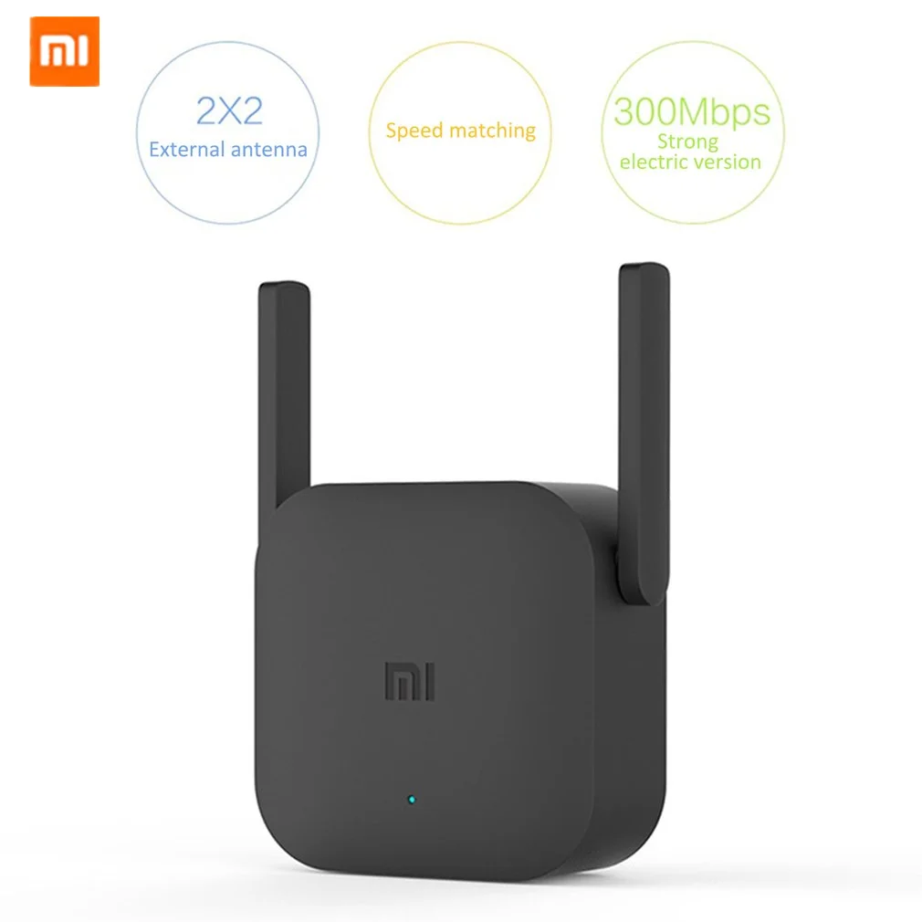 Wi-Fi репитер Xiaomi Mijia Pro Amplifier Router 300M 2 4G беспроводной маршрутизатор Mi антенны для