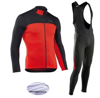 

2017 Winter Fleece Thermal Cycling Team NW Cycling Jersey Wear Clothing Maillot Ropa Ciclismo Mtb Bike Bicycle Long Clothing