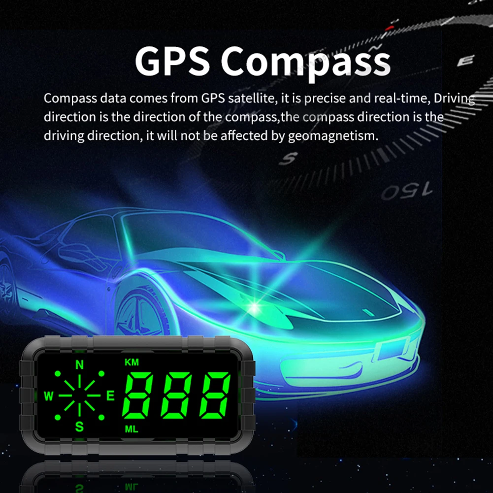 Universal GPS Speedometer 4.2" Speed Odometer Mileage HUD Display