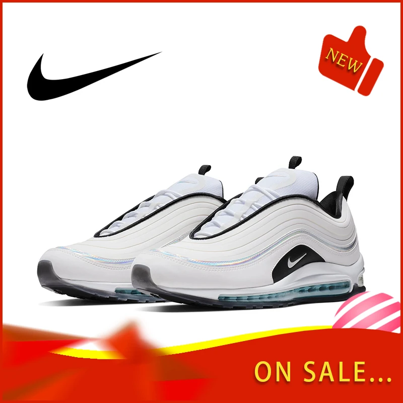Оригинальный Nike Оригинальные кроссовки Air Max 97 LX Для мужчин без носка, беспатная Мода Спорт на открытом воздухе удобные дышащие туфли 2019