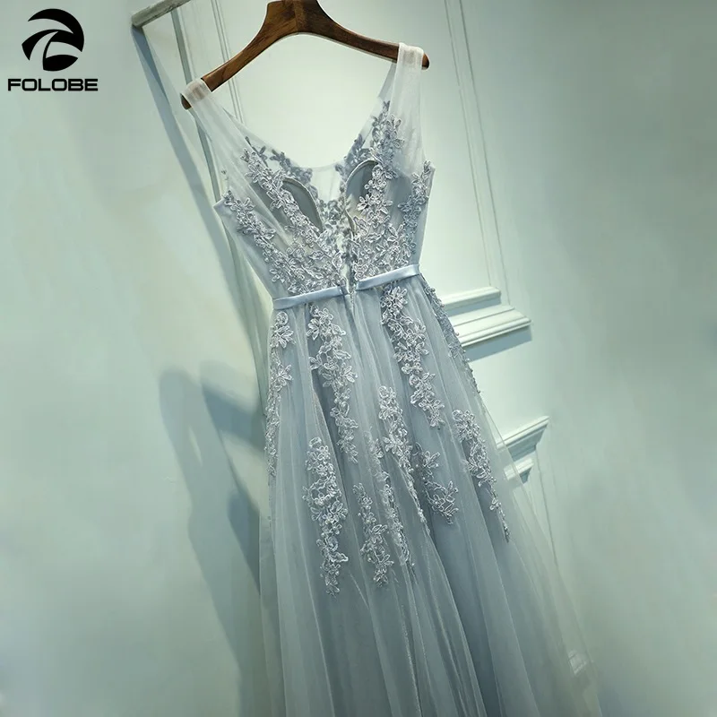 Vestido de festa, винтажное кружевное платье с v-образным вырезом и коротким рукавом, украшенное бисером, серое, розовое платье подружки невесты, женские вечерние платья