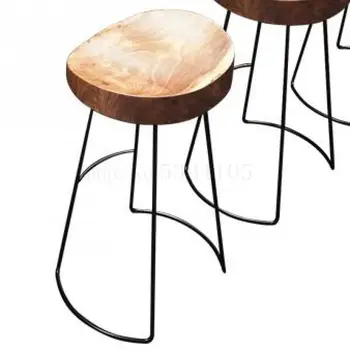 

Bar Table Solid Wood Household Bar Table Balcony Table Creative Coffee