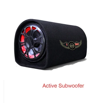 

5inch Motorcycle Active Subwoofer 12V 110 220V FM Radio Remote Speaker Box Home Theater Van Bass Speakers Free Shipping
