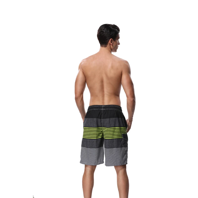 SHEKINI Men/'s Board Shorts Swimwear Striped Swim Shorts Swimming Trunks with Mesh Lining