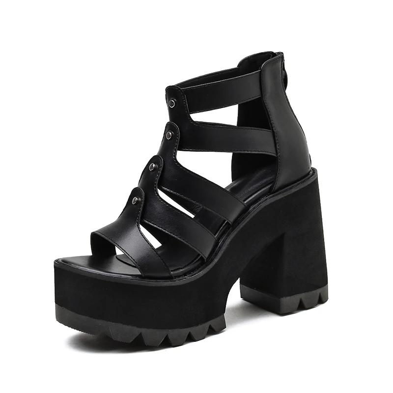 

elastic sandals Women Platform Shoes chunky sandals Casual Shoes high heels gladiators summer sandals sapatps femiminos YMB199