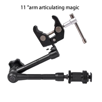 

Adjustable Magic Articulated Arm Super Clamp for Mounting Monitor Camera DSLR LED Light LCD Video Camera Flash 11 inch