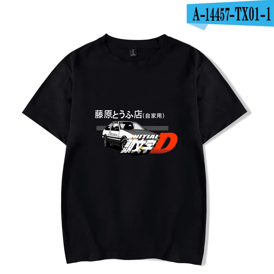 black Футболка с принтом Тойота AE86, футболки с принтом "D", модные мужские и женские футболки в стиле Харадзюку, уличная одежда в стиле хип-хоп с коротким рукавом - Цвет: black