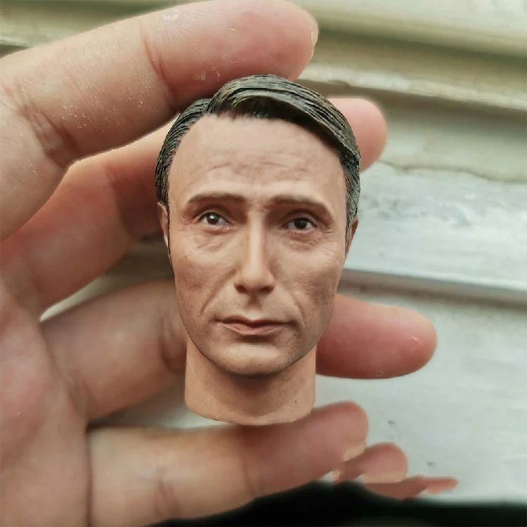 1/6 Hannibal Lecter head Mads Mikkelsen for hot toys 12" figure ❶US seller❶ 