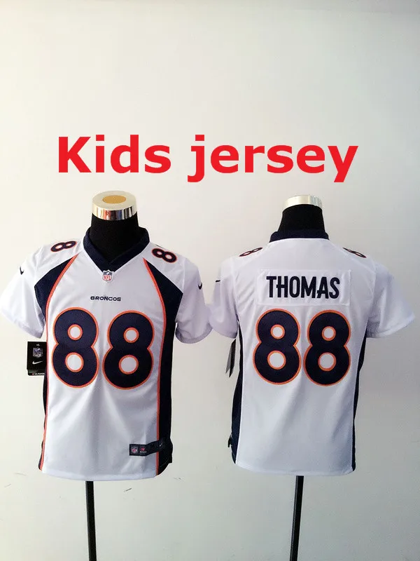 Детская Молодежная быстрая Denver 94 demarus Ware 7 John Elway 58 Von Miller 88 Demaryius Thomas 30 Anthony Davis Jersey - Цвет: Золотой