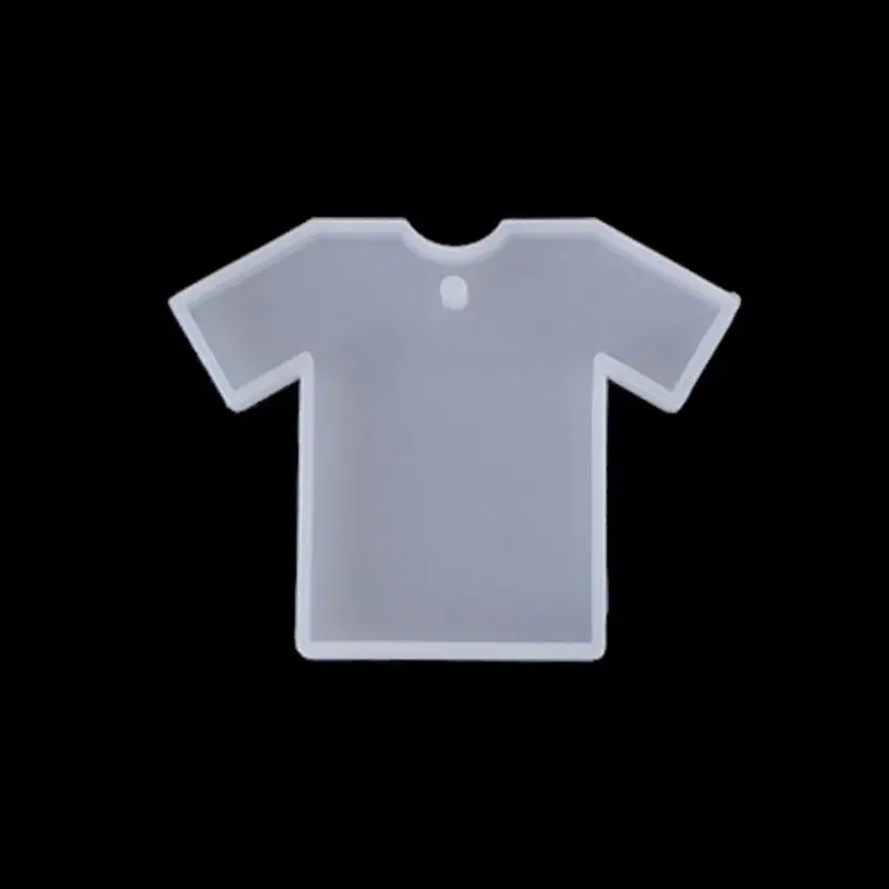 5Pcs Handmade T-shirts Elk Deer Cat Babysuit Pendant Molds Keychain Resin Mold Kit Epoxy Resin Jewelry Making Tools