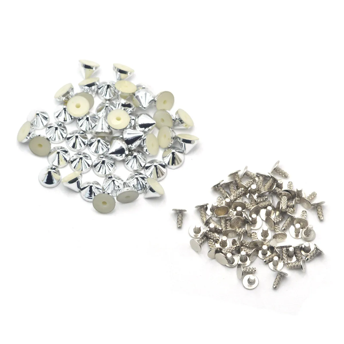 100 Pièces Rivet Cône Cuir Rivets Clou Pointe Punk En Métal Rivet A Visser Spike Studs Rivet