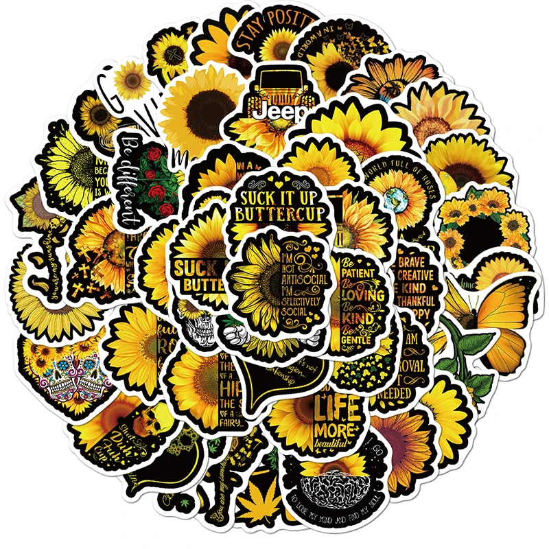 50 шт. наклейки на ноутбук с надписью You Are My Sunshine для самостоятельного