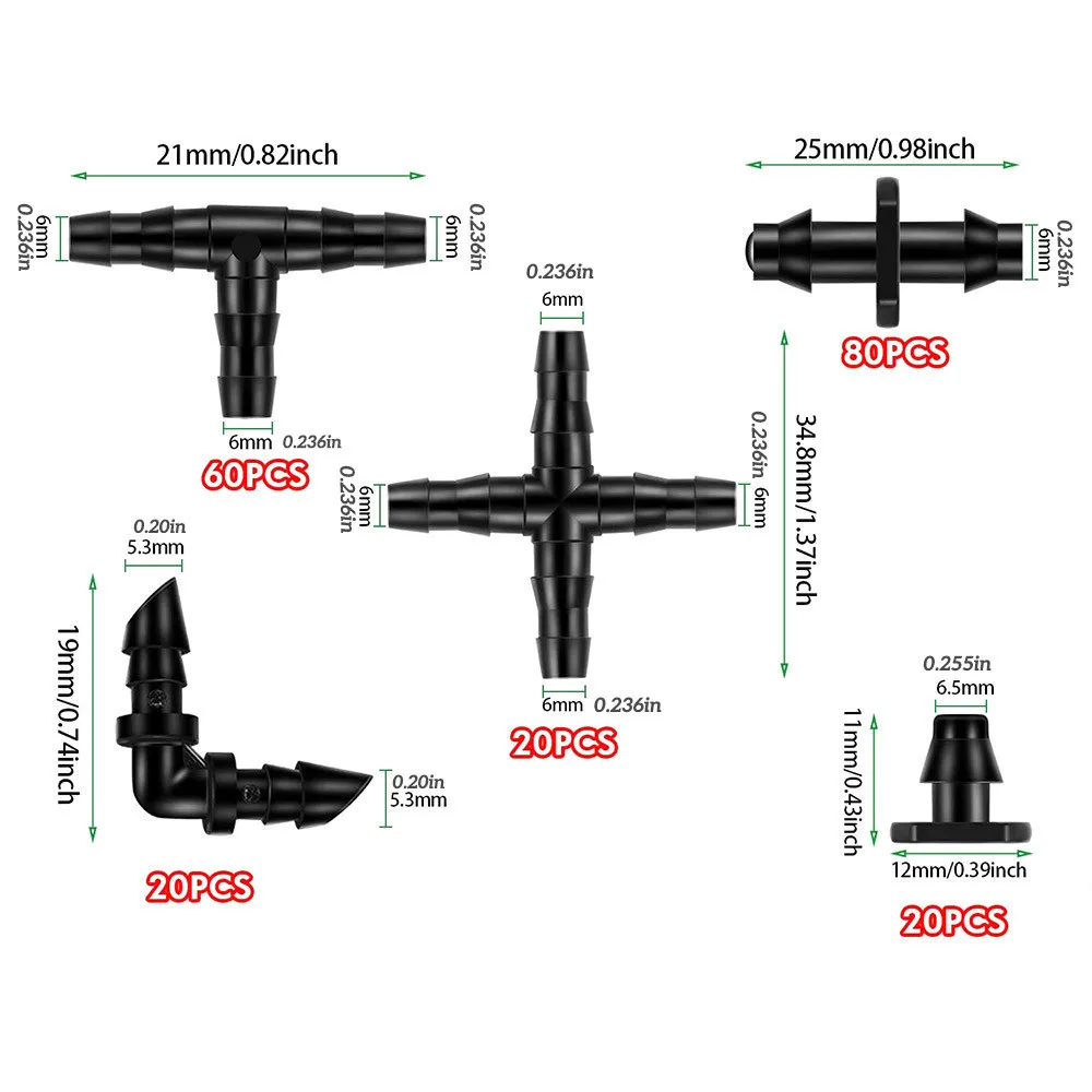 Tools Garden Tools 400pcs Sprinkler Irrigation 40mm Water Hose