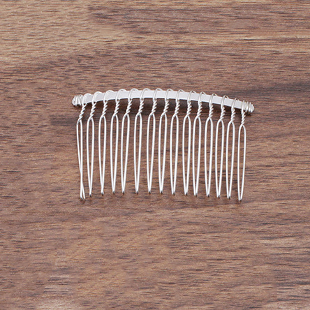 12/15/20 Teeth Metal Twisted Wire Hair Comb Base for Diy Hair Comb Clip Handmade Bridal Hair Jewelry Accessories