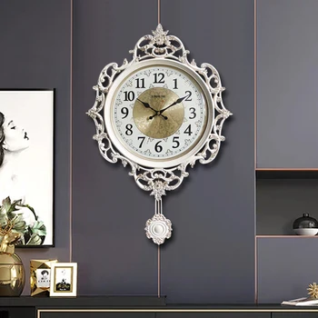 

Art Wall Clock Pendulum Quartz Creative Simple Stylish Wall Clock Modern Design Zegar Scienny Living Room Decoration XX60WC