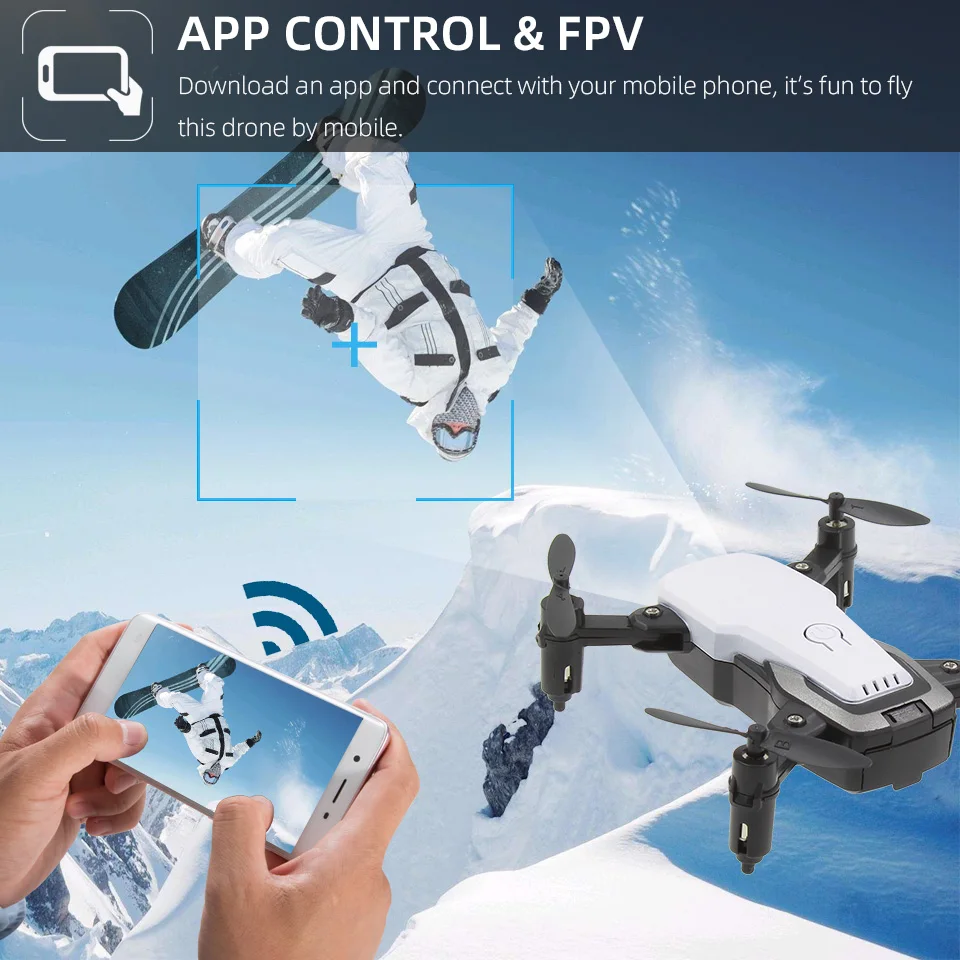 Lanbird мини Радиоуправляемый Дрон с камерой FPV Wifi Пульт дистанционного управления