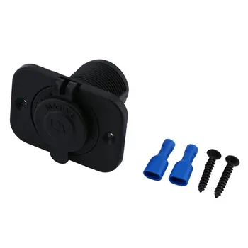 

1PC Dual USB Car Cigarette Lighter Socket DC 12V 24V Charger Power Adapter Outlet Waterproof Cigarette Lighter For Motorcycle
