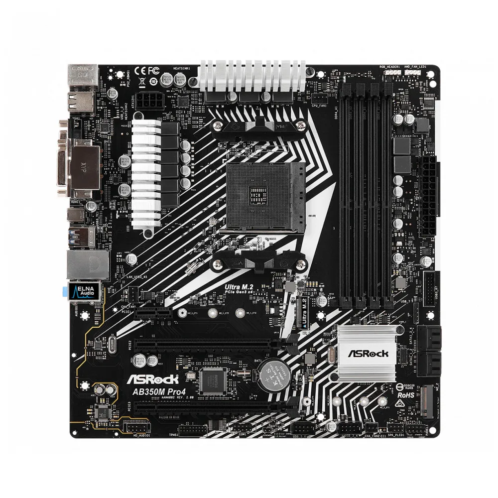 Материнская плата ASRock AB350M Pro4 R2.0