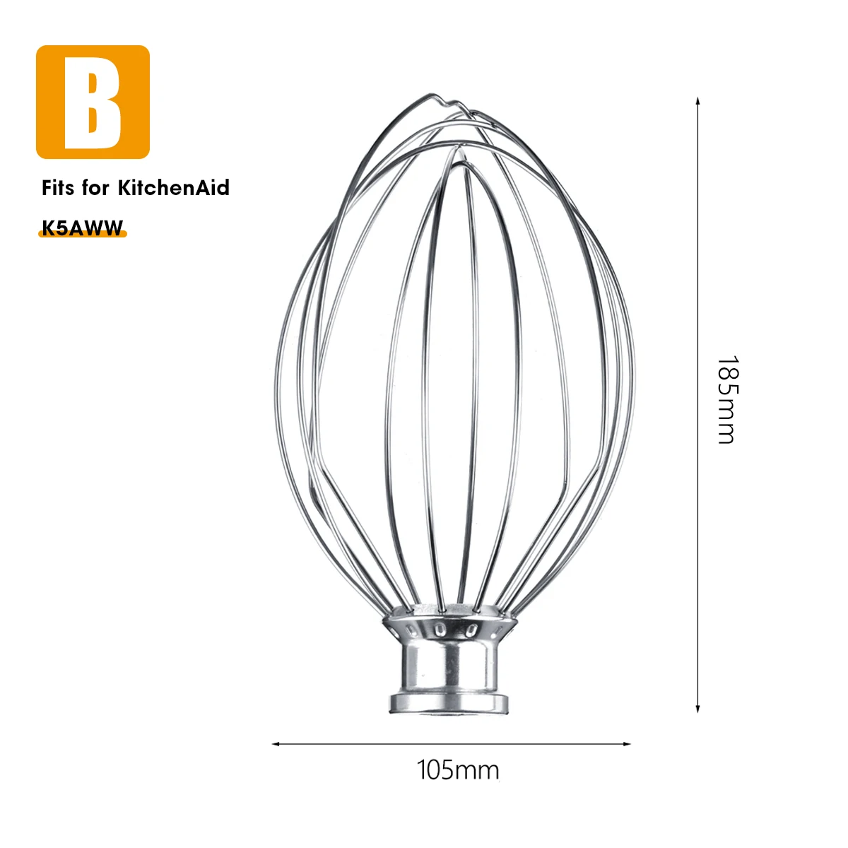 6/11-проволочная взбивалка венчик для яиц взбиватель сливок для K5AWW миксер KSM15, KSM110, KSM103, KSM75, KN15, K45, KSM90/K5AWW/5K7EW - Цвет: B  11 wire