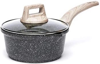 

TBGENIUS Stew-pans with Glass Lid Soup Pot Nonstick Coating