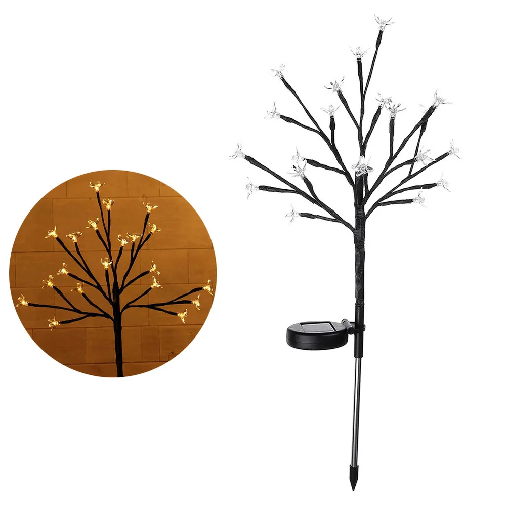 

2pcs LED Tree Branch Lamp Bedroom Night Light Cherry Blossom Shape Lamp Home Decoration