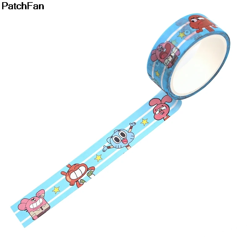20 шт./лот Patchfan удивительный мир Gumball DIY Скрапбукинг липкий клей Васи бумага маскирующая Лента наклейки A2602