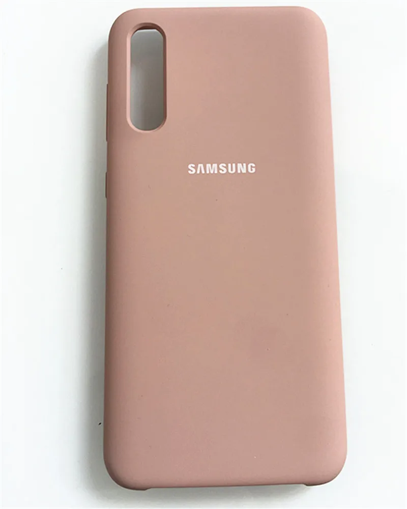 Sand Powder Samsung A50 a50s чехол жидкий силиконовый чехол для телефона для Galaxy A50 A50S A30 шелковистый мягкий сенсорный противоударный чехол - Цвет: Sand Powder