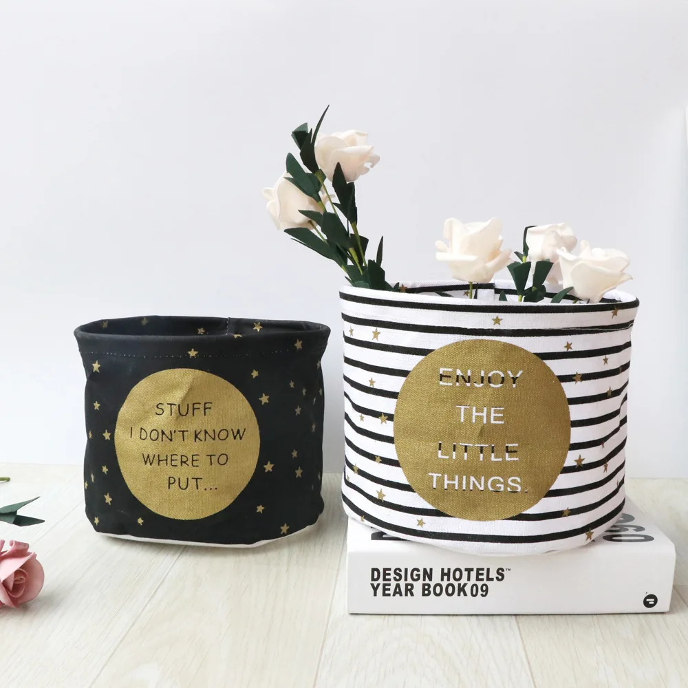 

Snailhouse Storage Box Linen Cotton Geometry Pattern Storage Organizer waterproof Storage Basket Cosmetic Case toy Organize