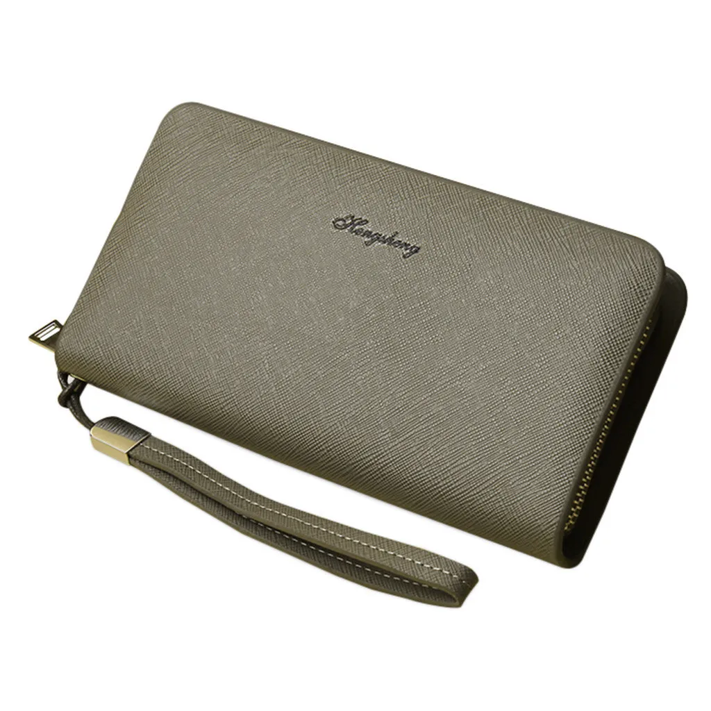 

Women Fashion Long Style Student Card Wallet Multi-function Folding Coin Purse High Quality Solid Bag Simple Phone Pocket #25