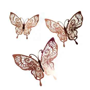 

3D Butterfly Wall Stickers Removable Wall Decals Murals for Home Fridge stickers Kids Room Decoration