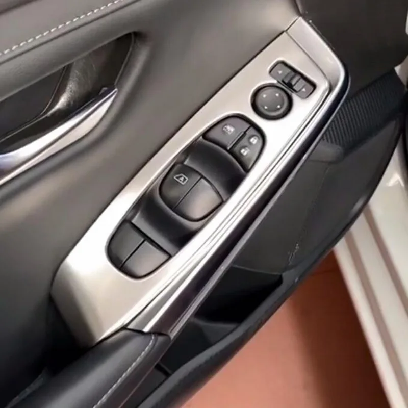 Metal silver Tonlinker интерьер окна дверные чехол для пульта наклейка для NISSAN SYLPHY Автомобиль Стайлинг 4 шт. нержавеющая сталь/ABS крышка стикер - Название цвета: Metal silver