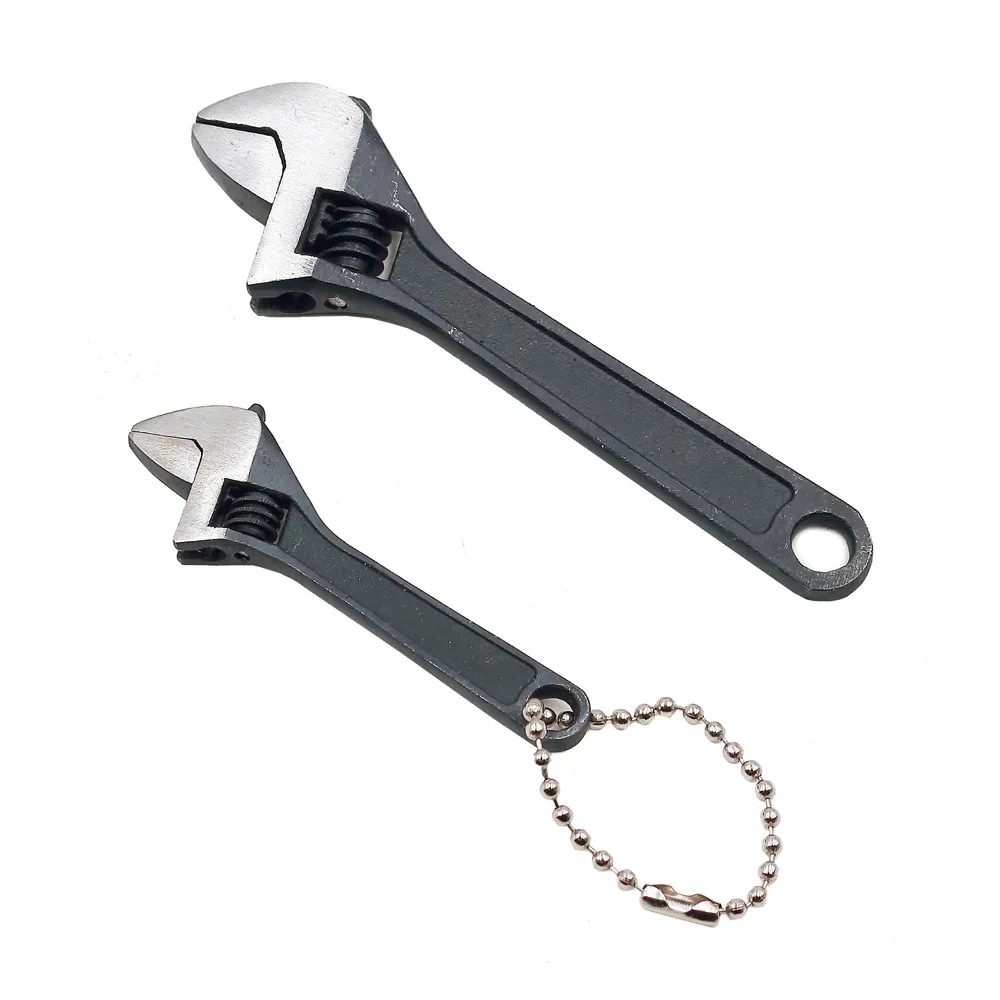 LAMEZIA Mini 1pc 2.5/4 Inch Carbon Steel Multifunction Mini Activity Wrench Portable Hand Tool Universal Adjustable Spanner