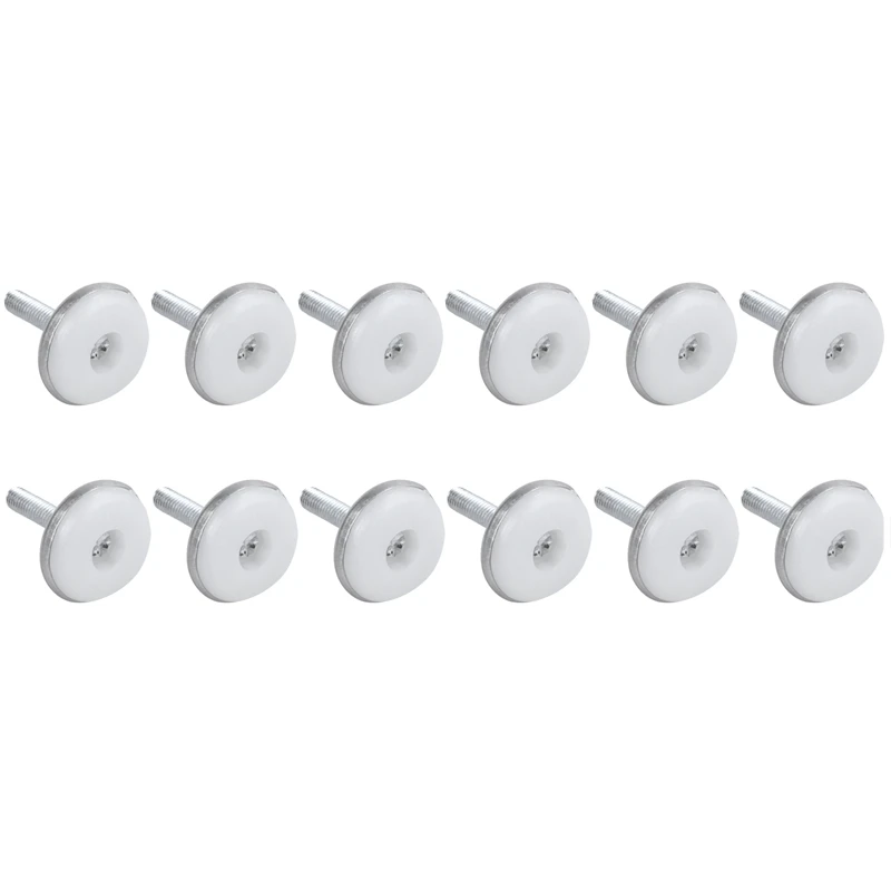 

New-6mm x 25mm External Thread Furniture Glide Level Leveling Foot 12 Pcs
