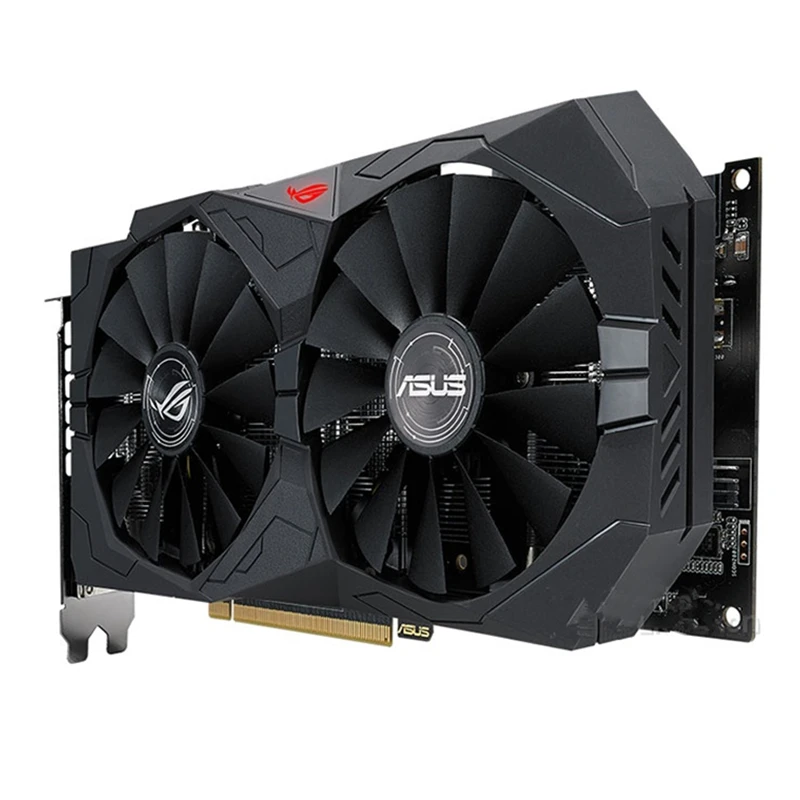 Видеокарта ASUS RX 570, 4 Гб, графический процессор AMD Radeon RX570, 4 Гб, игровые видеокарты PUBG, компьютер, игровой экран, карта 580 560 550 HDMI VGA DVI-1